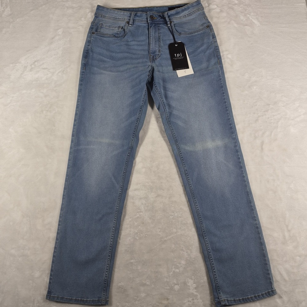The Perfect Jeans NYC Men's 31x32 Blue Denim Athletic Fit Light Wash Comfort NWT
